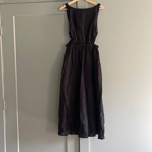 Black midi dress